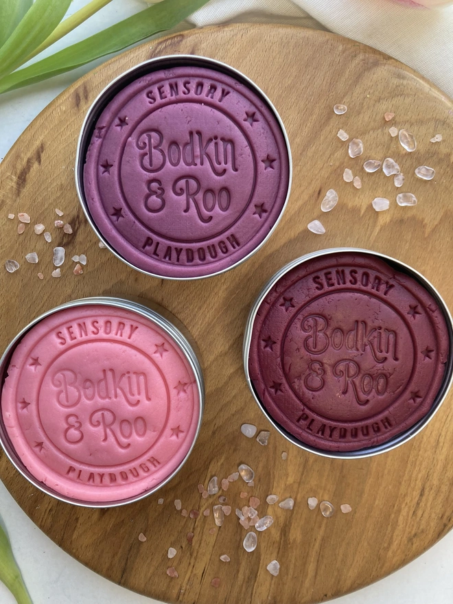 Pink Sensory Play Dough Collection (Set of 3)