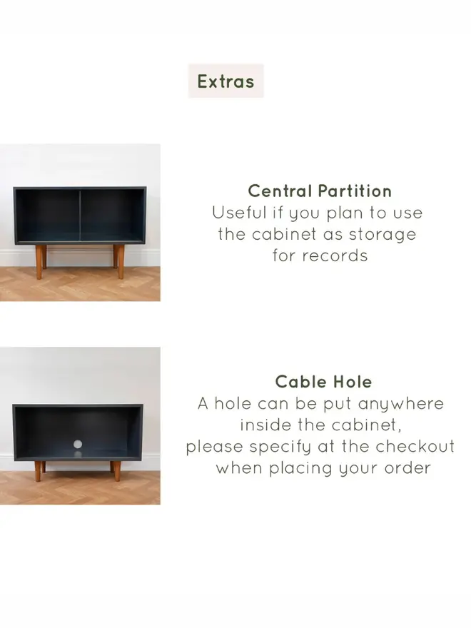 Cottage core Blue Storage Unit With Bobbin Legs