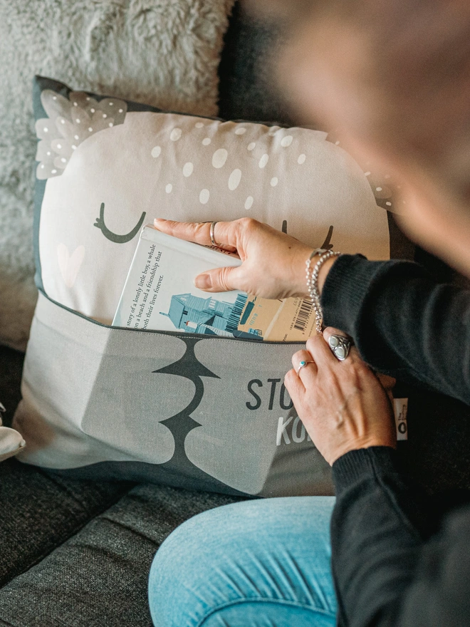 Hug and Fable Koala Pocket Story Cushion