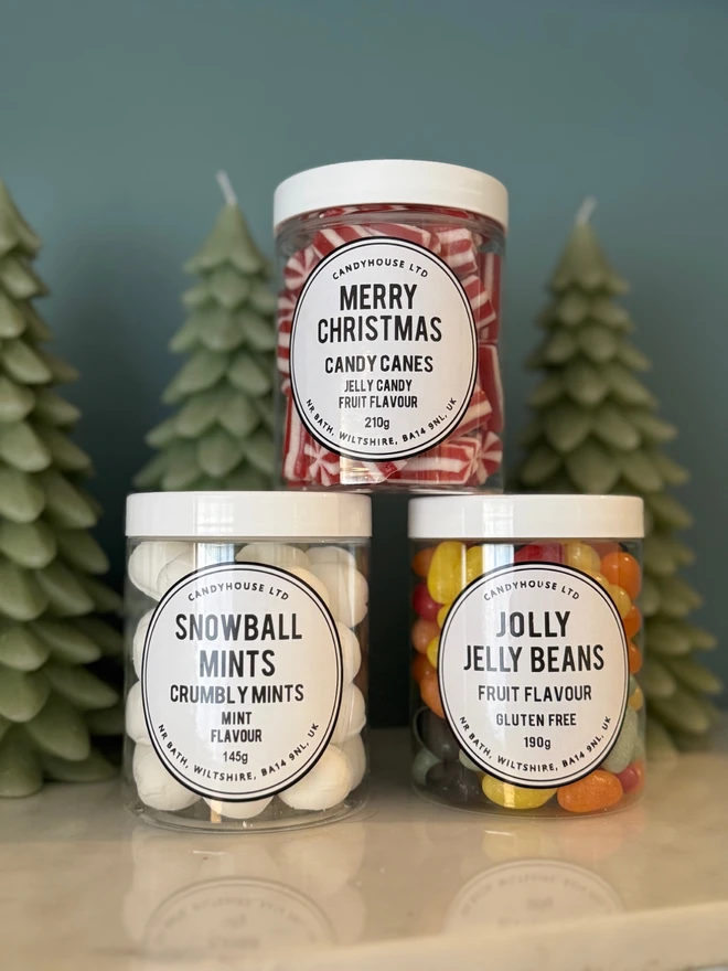 Candy Cane Jelly Beans Christmas Sweets Candyhouse