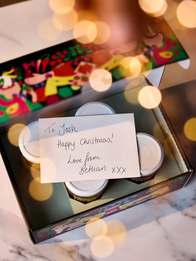 Marmalade Gift Box hand written gift note