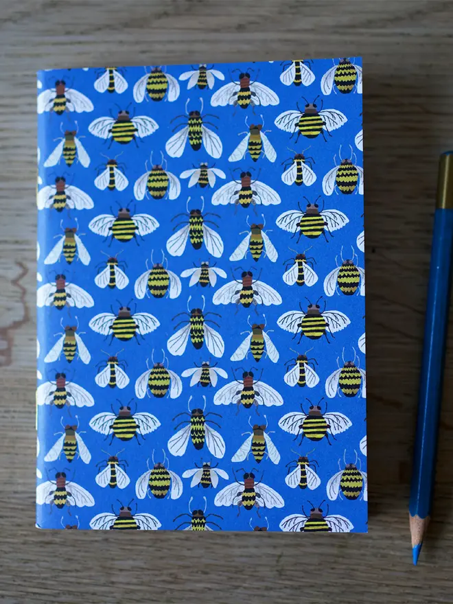 illustrated bees notebook
