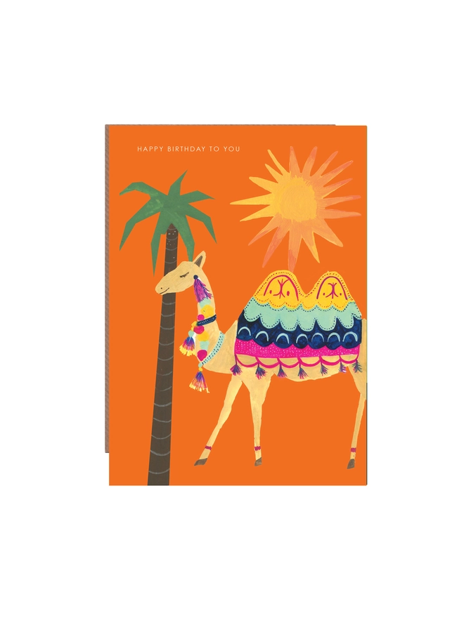 camel birthday card 