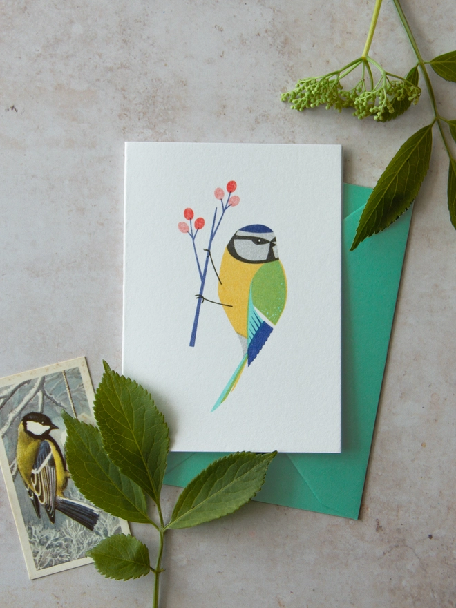 Blue Tit Mini Card