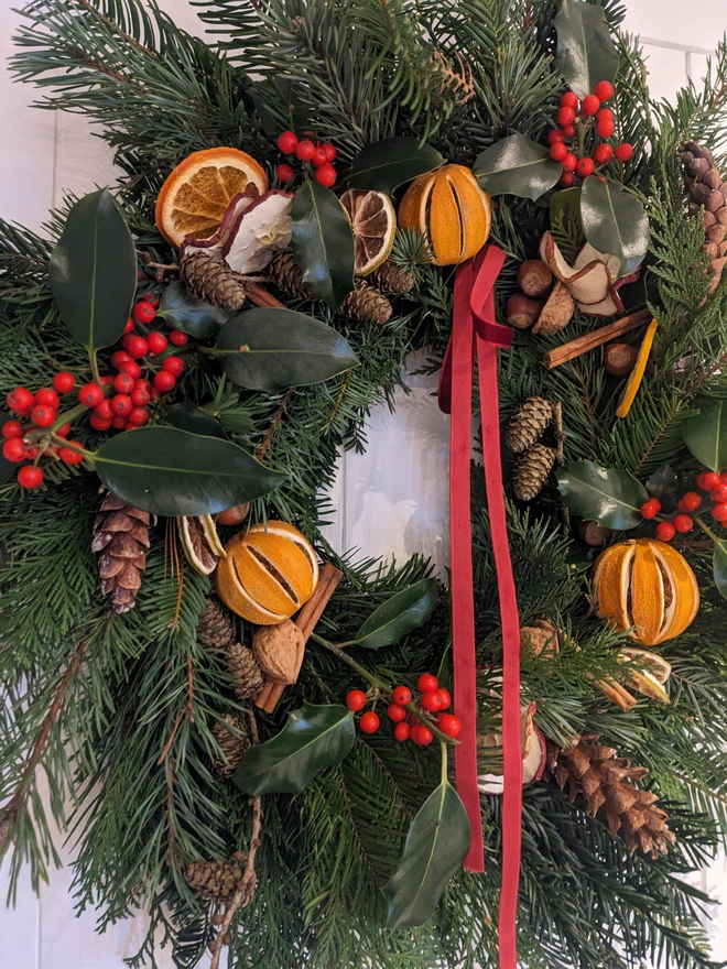 made to order fresh christmas wreath