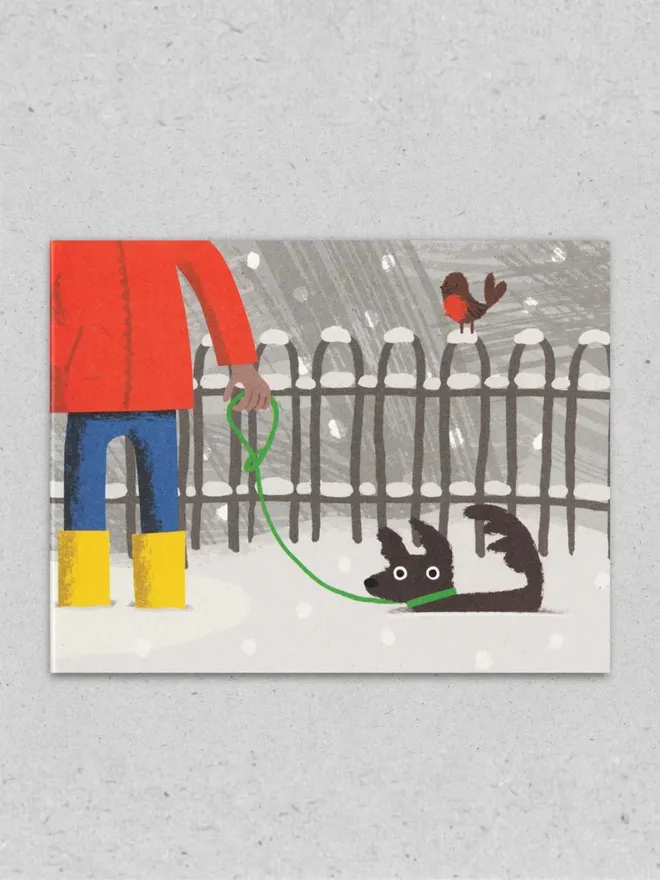 Winter Walkies Christmas Cards (Pack Of 10)