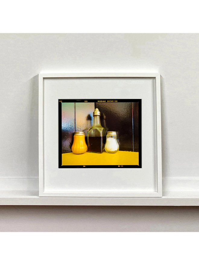 Pepper, Vinegar and Salt small square white frame