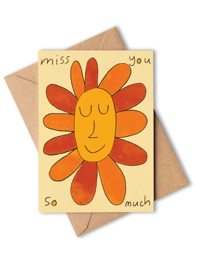 'Miss You So Much' Greeting Card