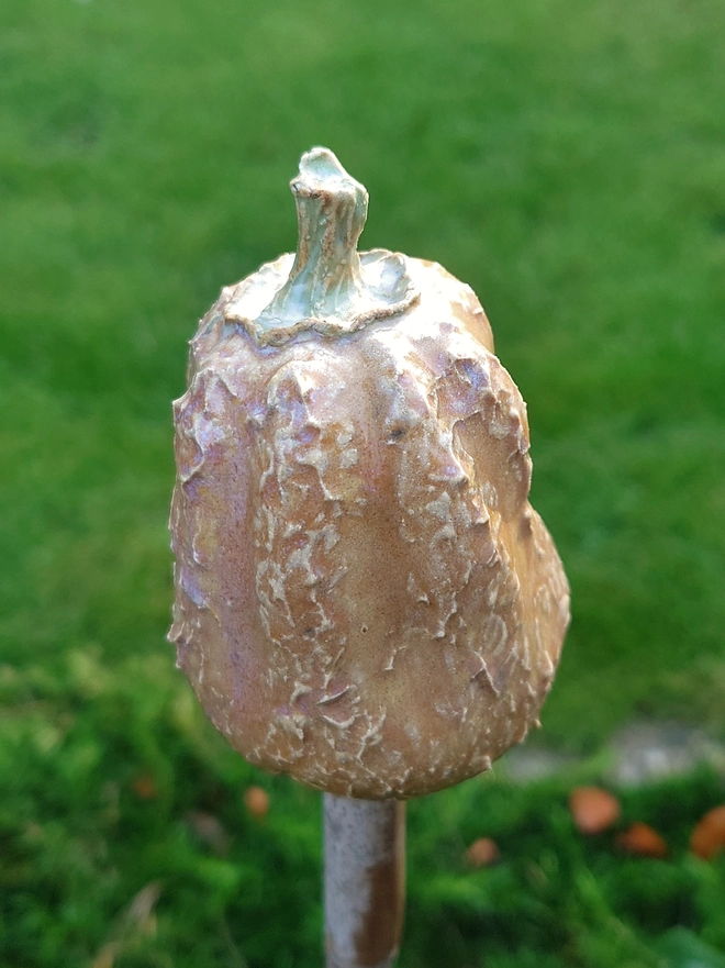 Pumpkin cane topper home decor