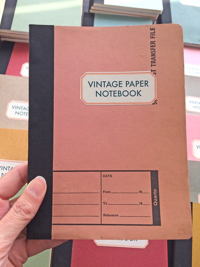 Vintage paper notebook