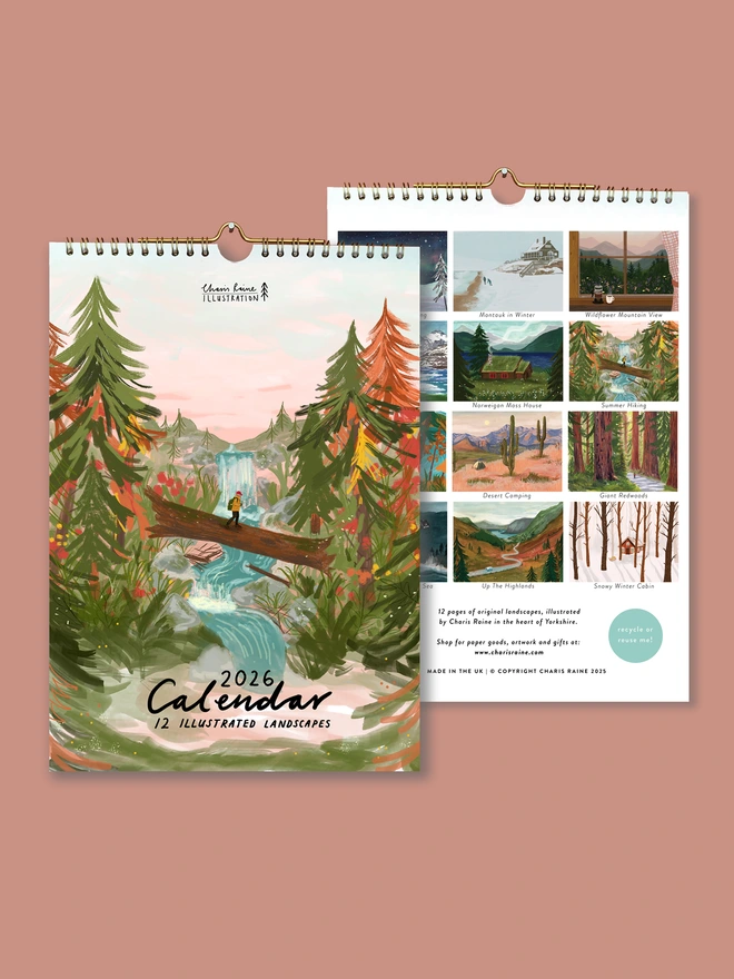 2026 calendar images of nature landscapes