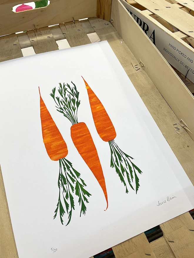 Carrots Screenprint