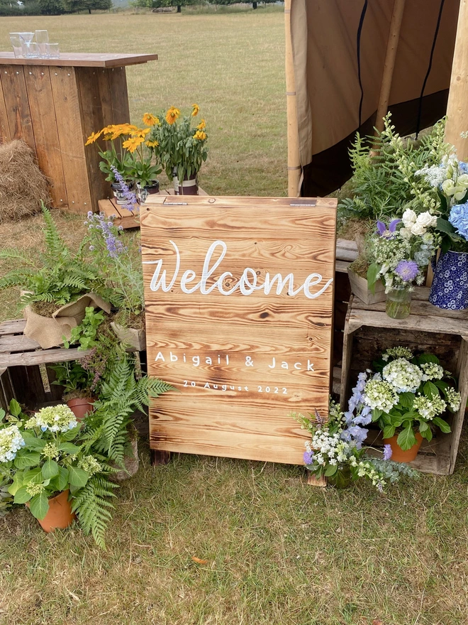 wooden wedding a-Frame