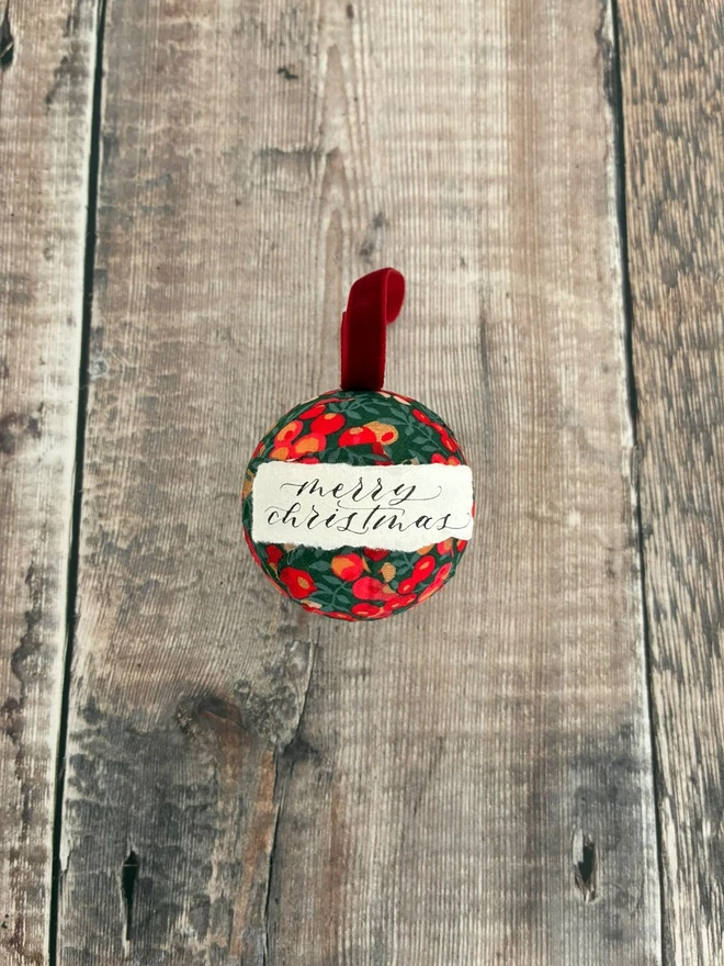 Liberty fabric bauble floral pattern