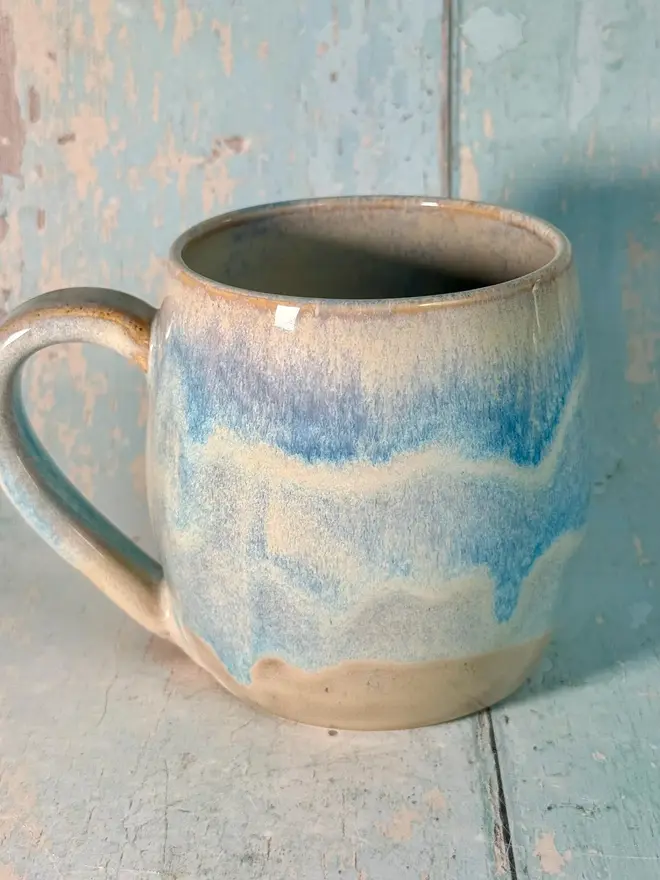 light blue moon mug