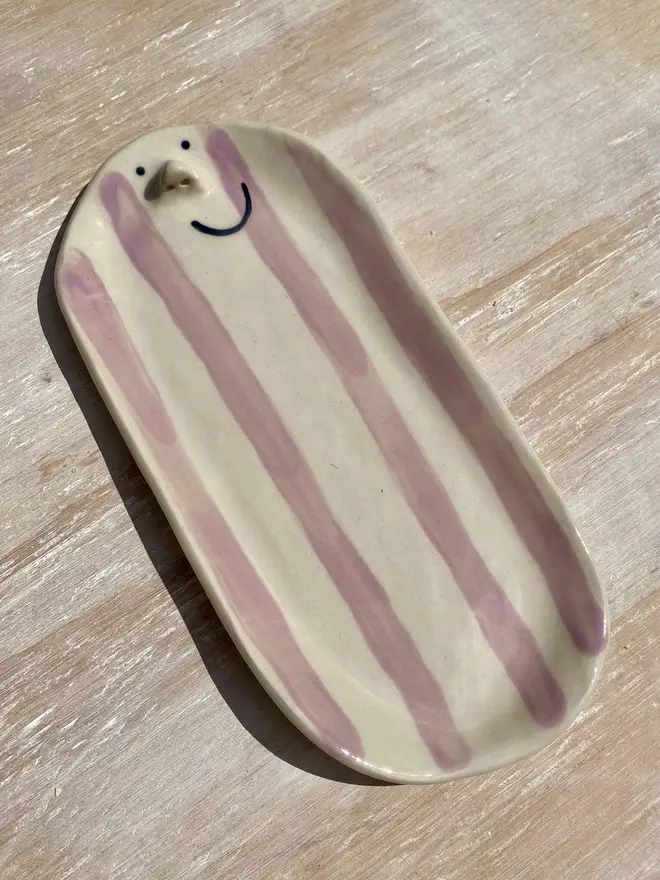lavender long trinket dish