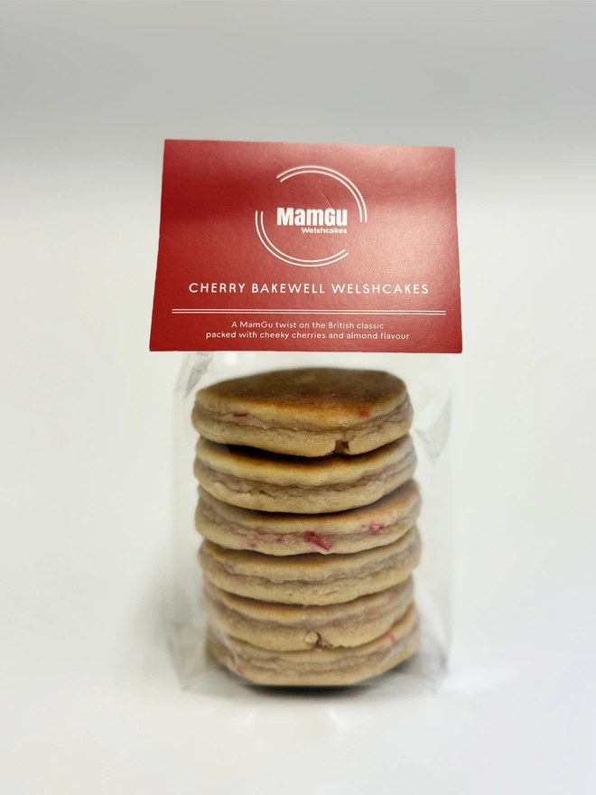 Cherry Bakewell Welsh Cakes