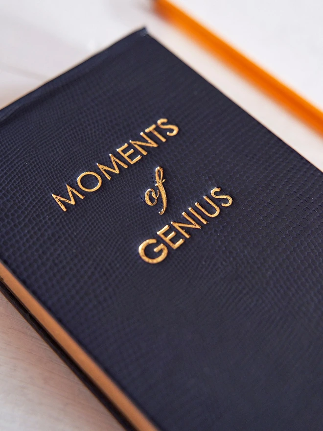 Moments of genius refillable notepad