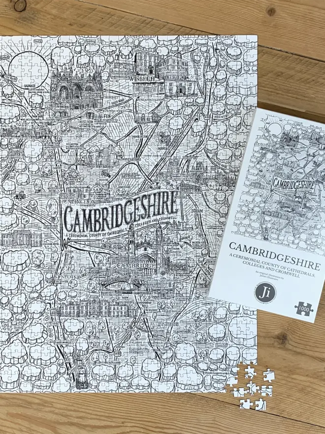 Cambridgeshire 100 piece jigsaw puzzle