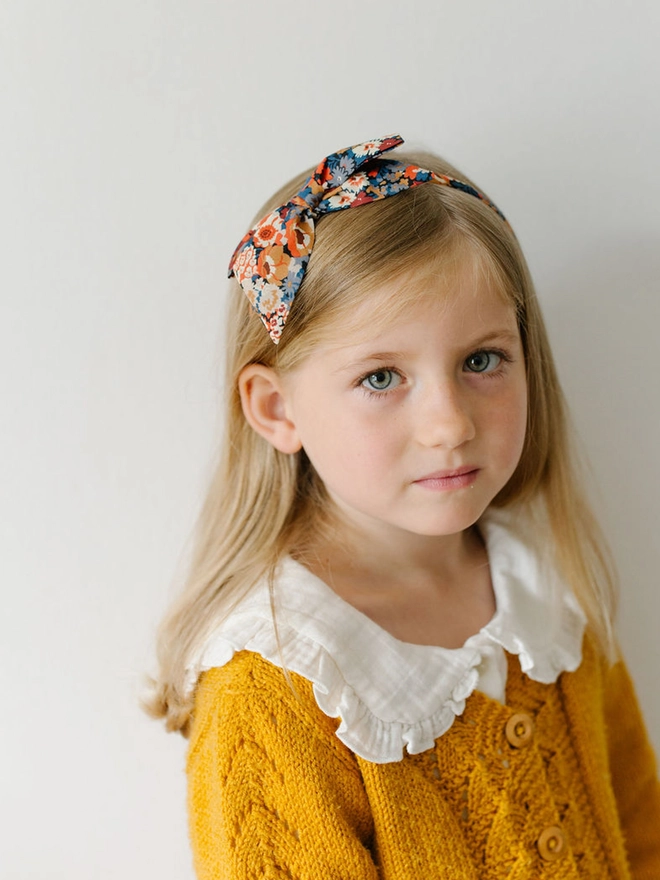 Girls pretty alice band in Liberty fabric Thorpe