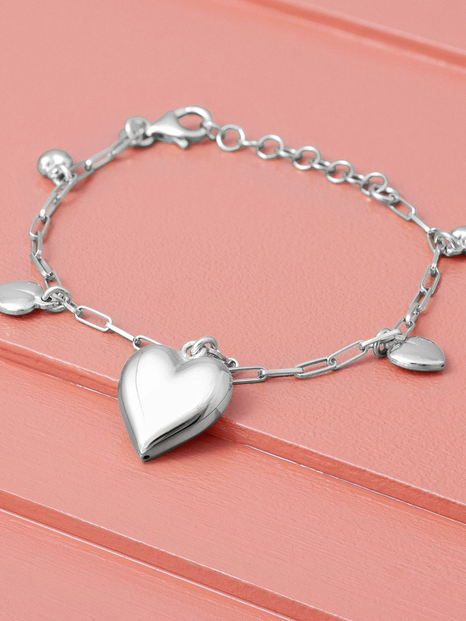 Heart Charm Bracelet