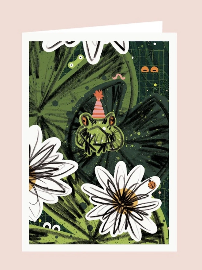 Frog Pond Birthday Card