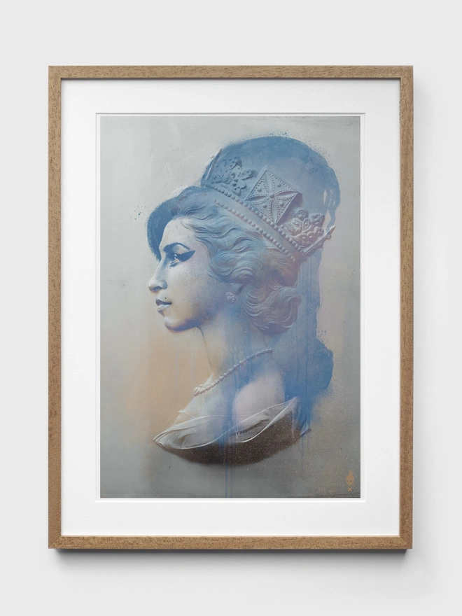 Amy Winehouse Pink Unframed