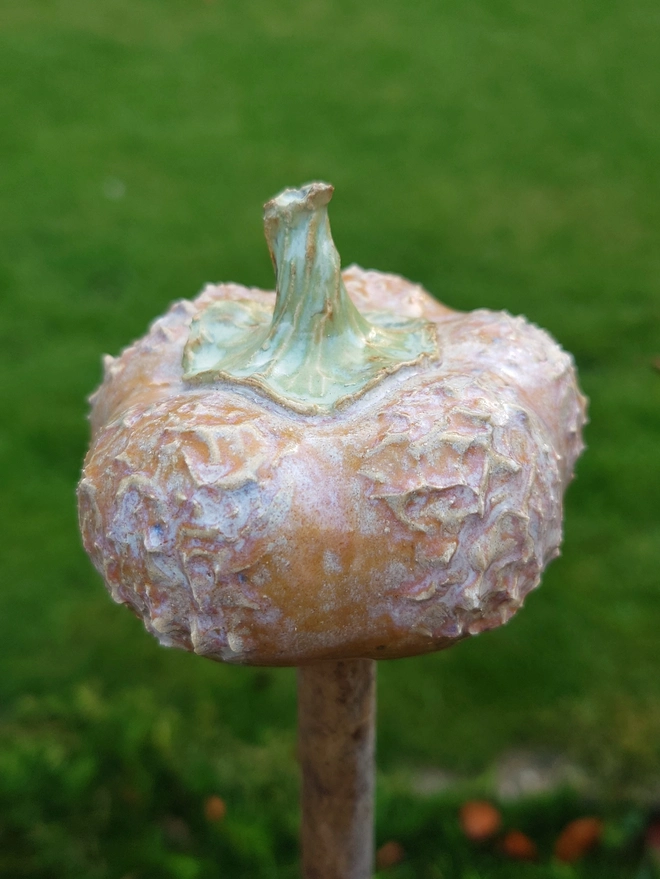 Pumpkin cane topper home decor