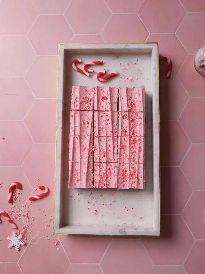 Candy Cane brownies