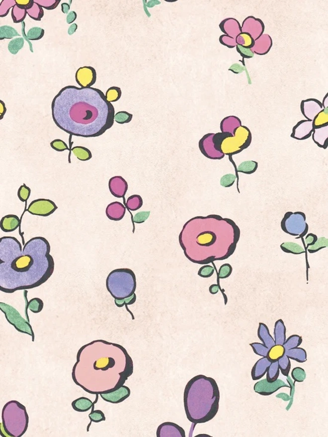 Flower Power Rainbow Wallpaper