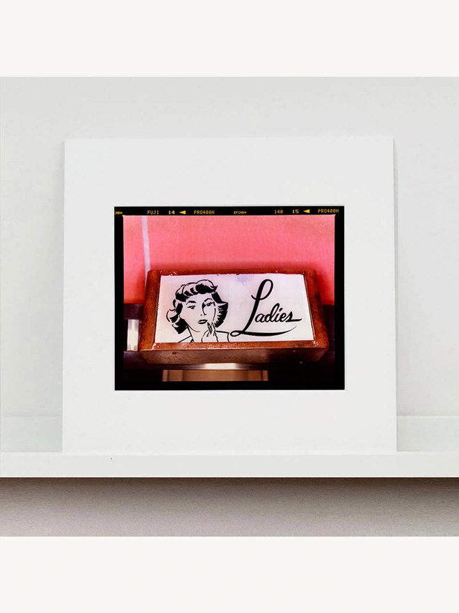 Ladies Colour Typography Photograph Mounted Square