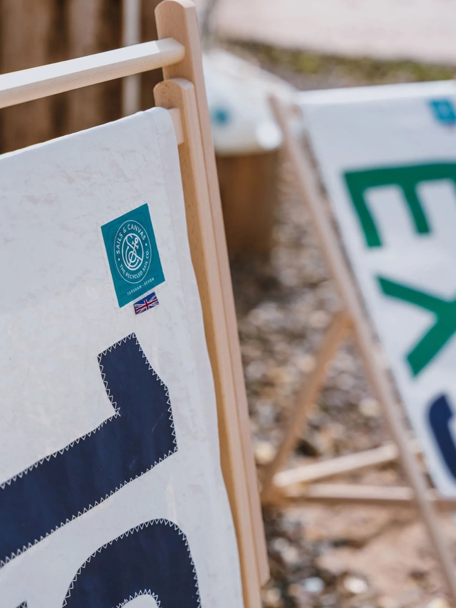 personalised date deckchair