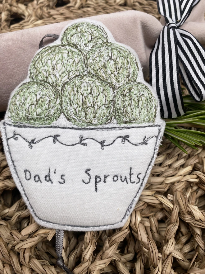 Christmas Personalised Sprout Decoration