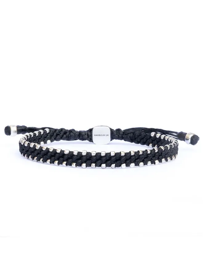 man waterproof black bracelet