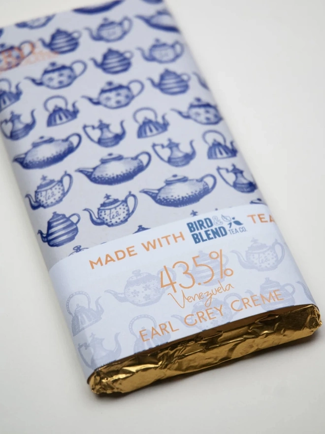 Earl Grey Milk Chocolate Bar - 43.5% Venezuelan