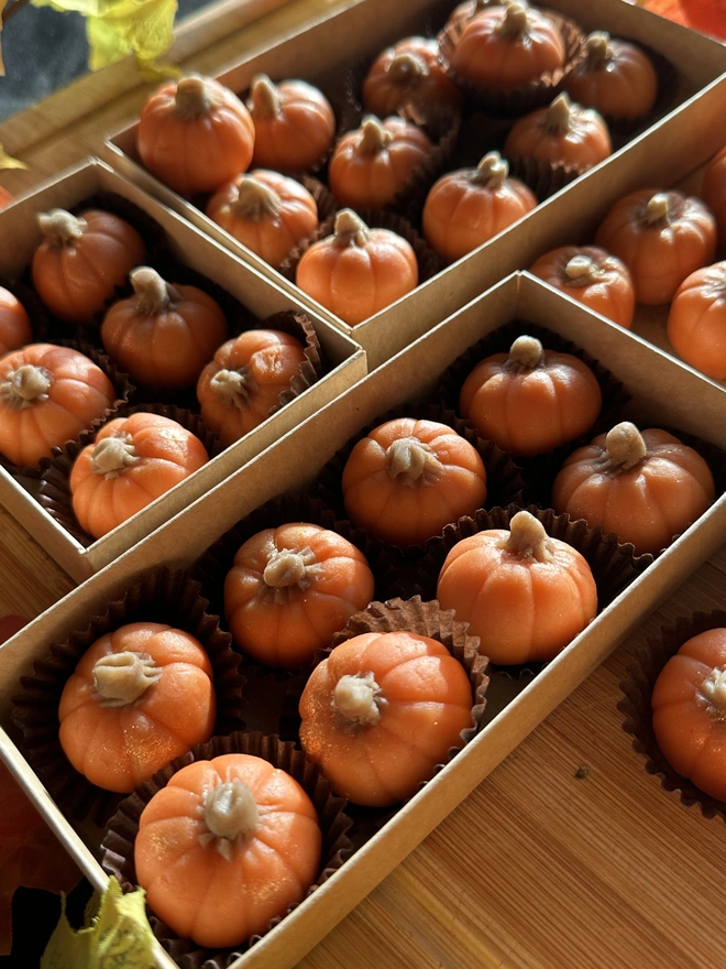 Pumkin spiced marzipans