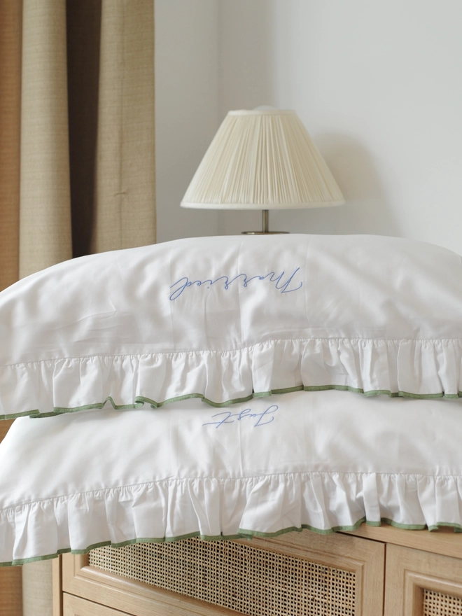 'Just Married' Luxury Cotton Pillow Cases