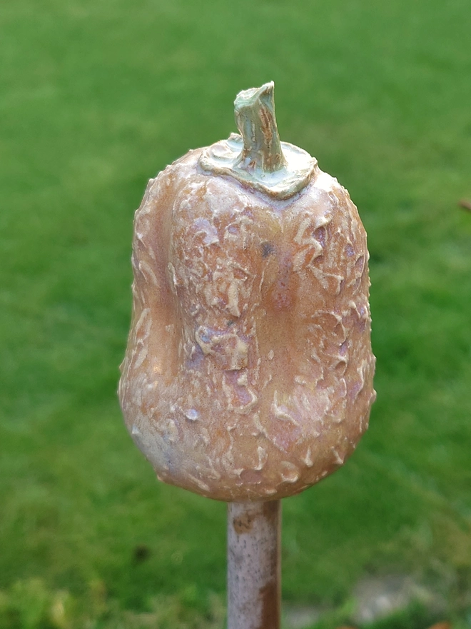 Pumpkin cane topper home decor