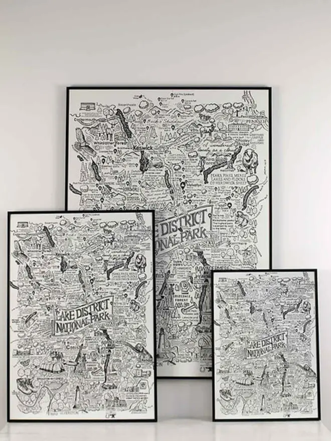 Lake District Poster Wall Art All 3