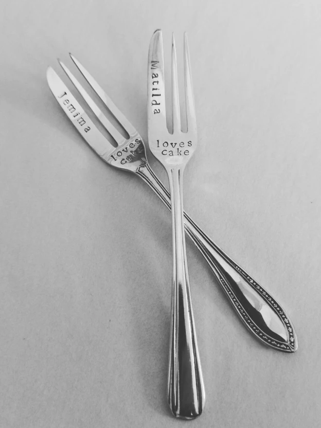 Personalised Vintage Cake Fork