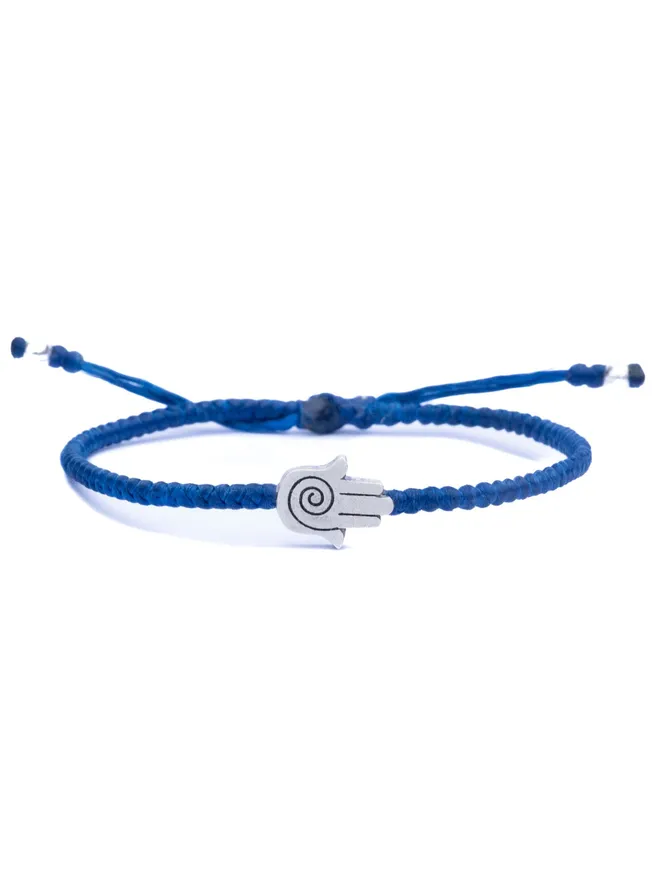 hamsa blue bracelet for men