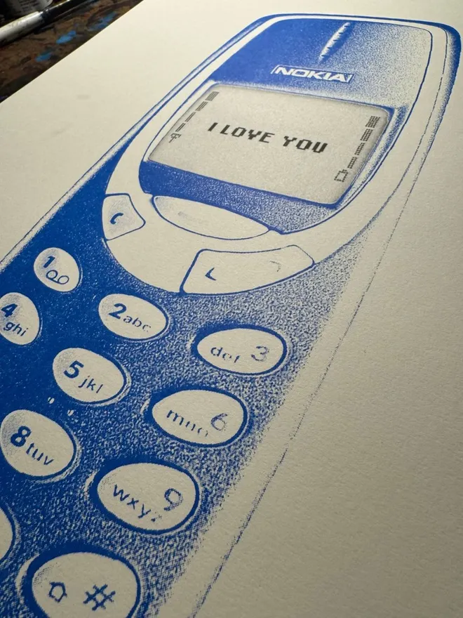 Nokia 'I Love You' Risograph