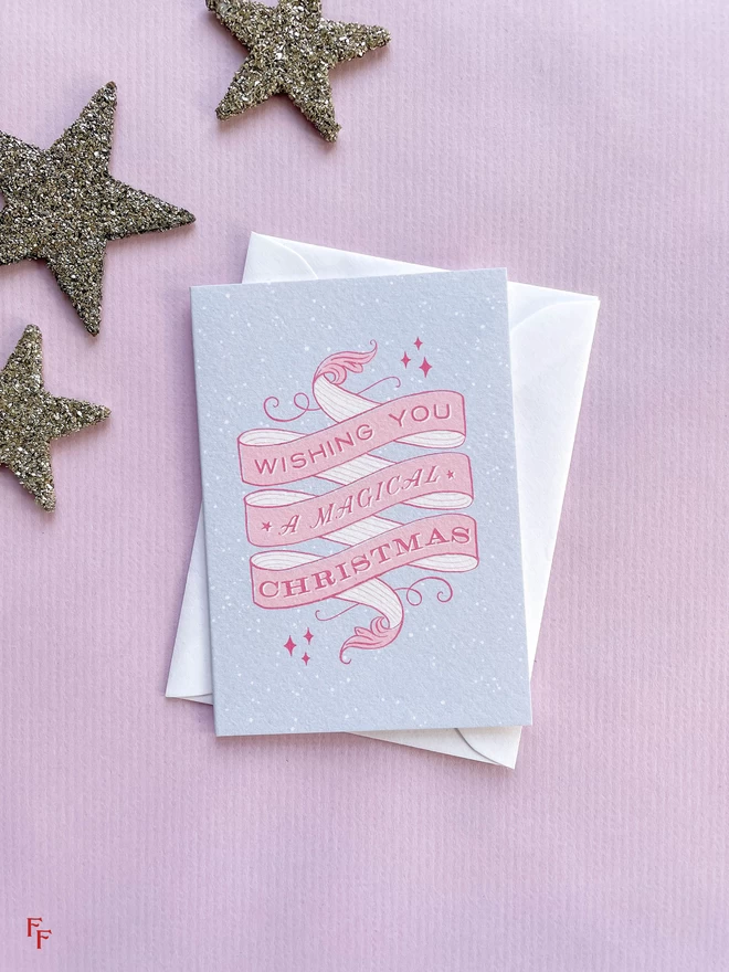 'Christmas Ribbon' Florialice X Flora Fricker Christmas Card 