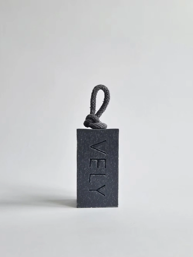 Soap On A Rope “Black Rose" With Activated Charcoal
