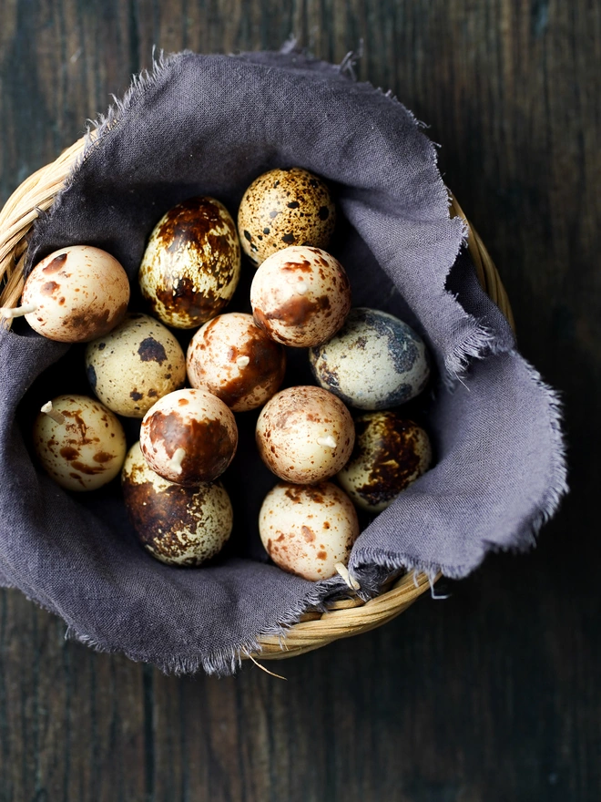 Quail Egg Cake Candles