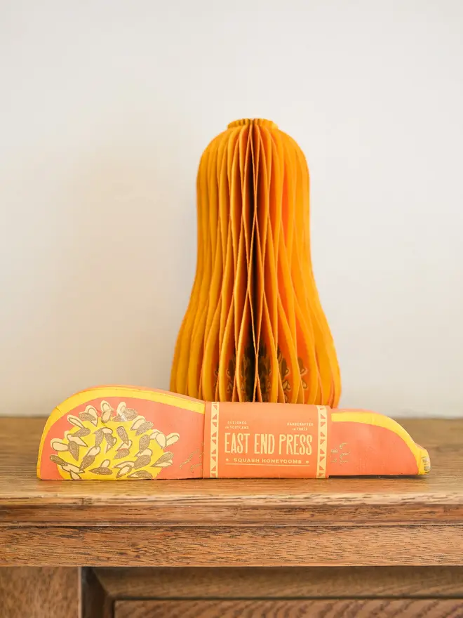 Squash Honeycomb Ornament (Set Of 6)