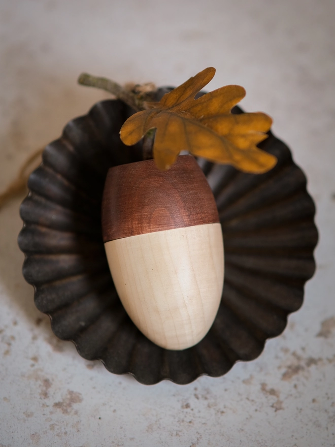Thanks for helping me grow wooden acorn decoration