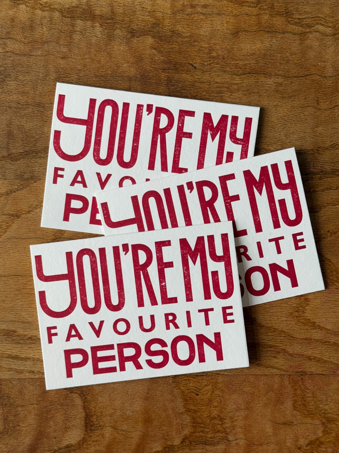 Favourite people - greeting cards