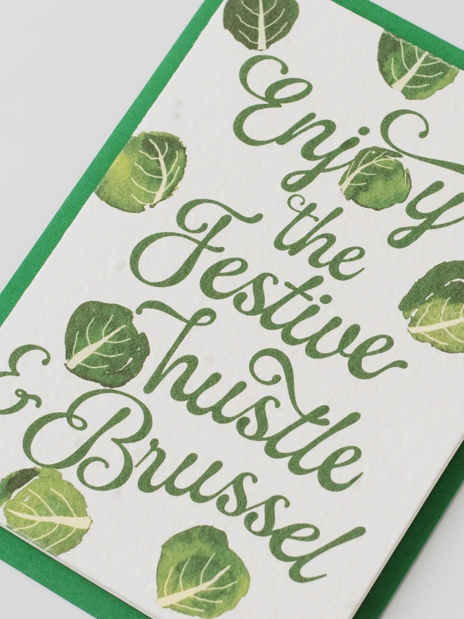 Hustle & Brussel Plantable Christmas Card