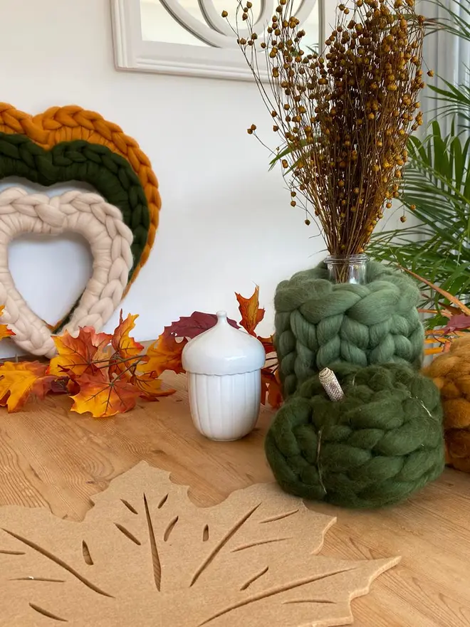Autumnal Pumpkins Olive